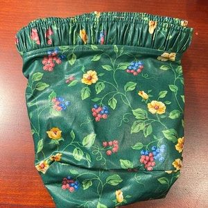 Longaberger 14” Generations Fabric LINER ONLY in EMERALD VINE- see pics